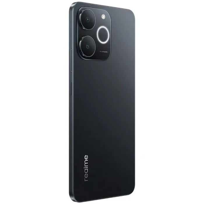 Realme Note 70T Smartphone 4GB RAM 256GB ROM Negro Obsidiana Pantalla 6.74" HD+ 90Hz Batería 6000 mAh Carga 15W IP54 Cámara IA